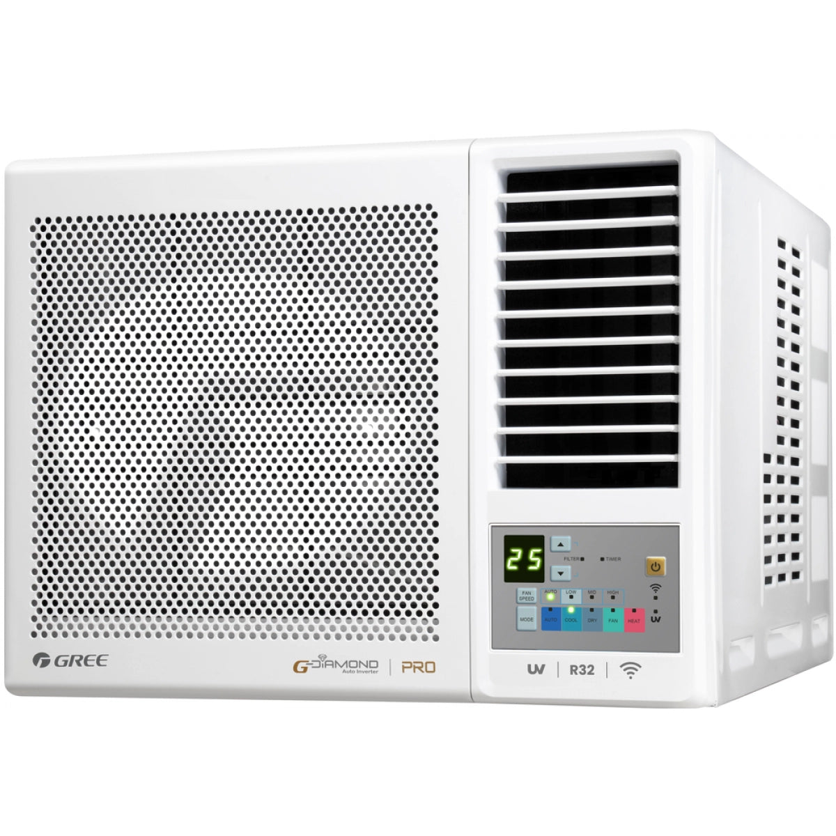 GREE 格力 GWH12PZ 1.5匹 變頻冷暖 G-Panel 黑鑽 窗口式冷氣機