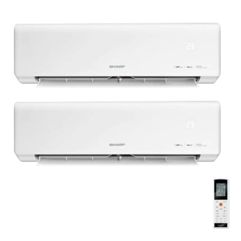 SHARP 聲寶 AU-XM18CCA / AH-XM9CCA x2 一拖二 1匹+1匹 R32 變頻淨冷 分體式冷氣機