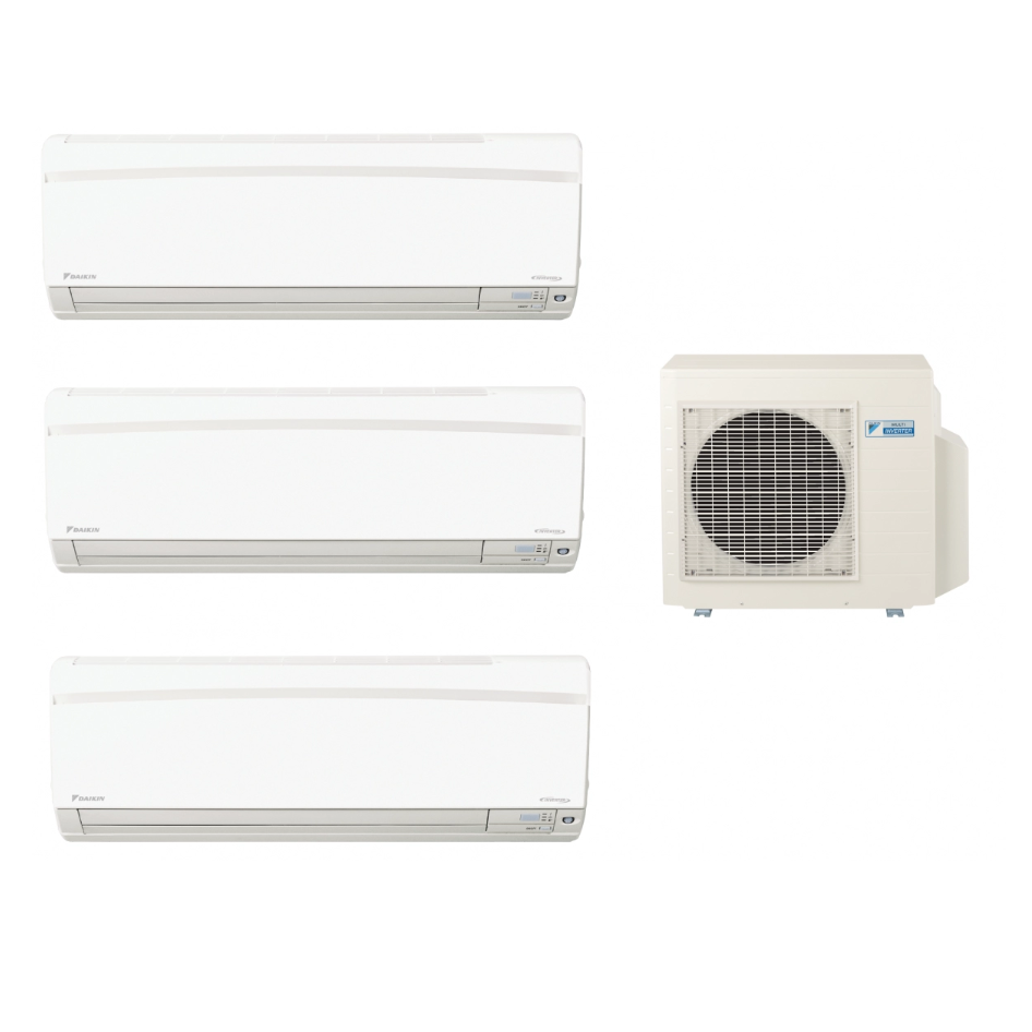 DAIKIN 大金 1拖3 1匹+1匹+1匹 超級變頻冷暖 多聯型分體冷氣機 (3MXS68LVMA9+FTXS25KVMNx3)