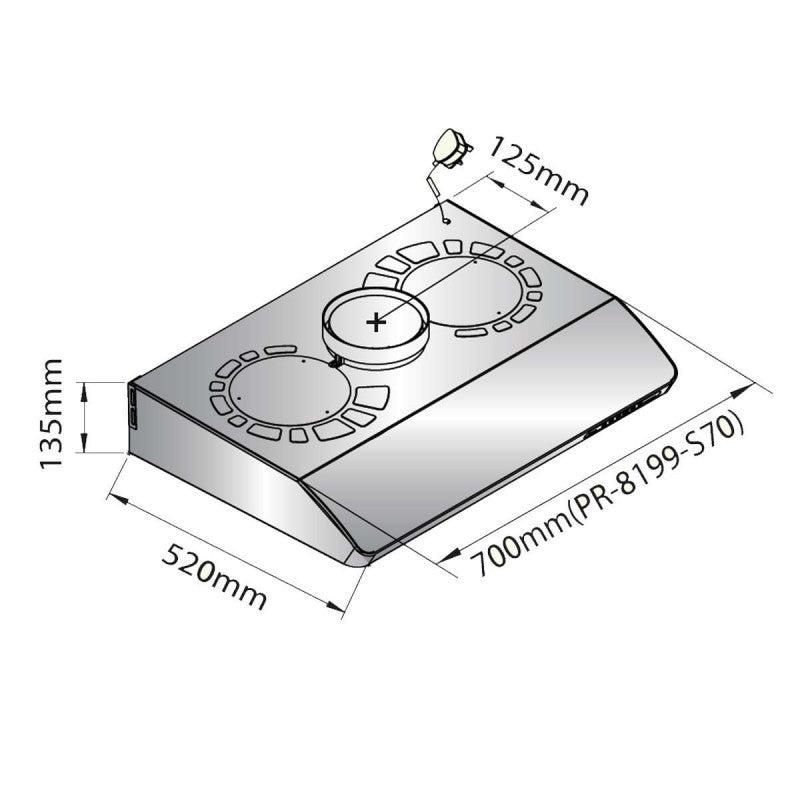 PACIFIC 太平洋 PR8199S70 電熱除油 自動清洗抽油煙機