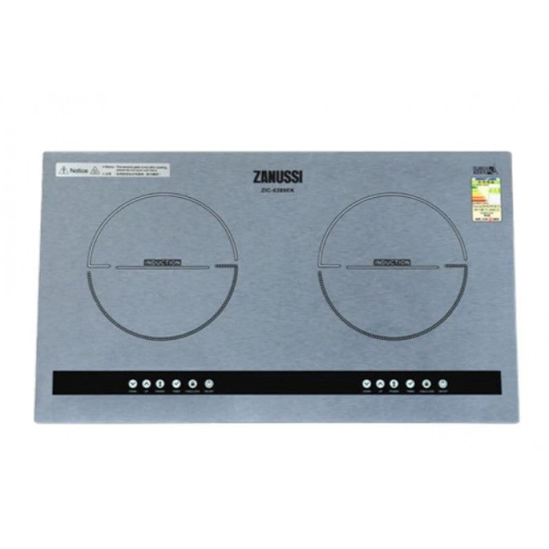 ZANUSSI 金章 ZIC-6289EKS 銀色 2800W 嵌入式雙頭電磁爐